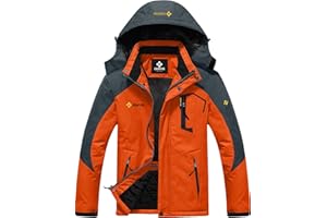 GEMYSE Men's Mountain Waterproof Ski Snow Jacket Winter Windproof Rain Jacket