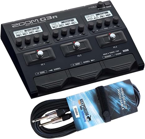 Multi-effets Guitare NUX MG-300 + Câble Jack Keepdrum