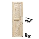 S&Z TOPHAND 28 in. x 80 in. Barn Door, 24-54in