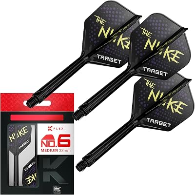 Target Darts Luke Littler K-Flex Flights and Shaft System No.6 Medium 33mm Pack