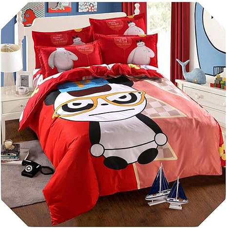 Amazon 漫画ドラえもんミッキー大きな白いシート布団カバー4枚セットダブルキルトベッドシートシングル学生3枚セット ダバイ清遠 1 8 2 0 4点セット 寝具カバーセット オンライン通販