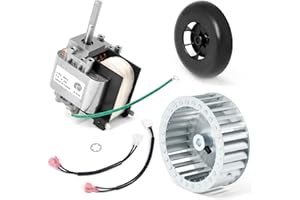 AIBABCUE Furnace Draft Inducer Motor for Carrier, Bryant, Payne and Jakel Furnace 318984-753 HC21ZE117 HC21ZE114A LA11AA005 Inducer Motor with Blower Wheel Kit Replacement Parts