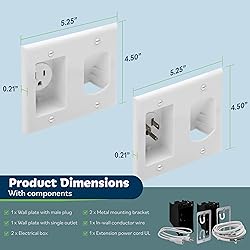 TOPGREENER in Wall Cable Management System,Recessed