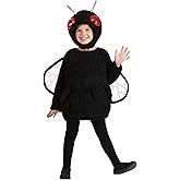 Fuzzy Fly Costume for Toddlers, Insect Romper for Halloween