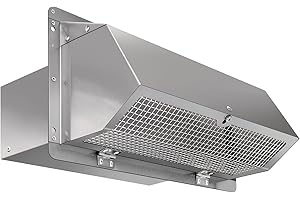 Wall Vent Cap for Microwave Vent Range Hood Exhaust Vent Hood Kitchen Vent,Wall Cap Exhaust Vent Cover Exterior Range Hood Ve