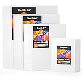 Shuttle Art 36 Pack Canvas for Painting, Multi-Size 5x7/8x10/9x12/11x14 Inch, Primed, 100% Cotton Blank Canvas Boards, Ideal Art Supplies for Kids Adults Acrylic Oil Painting