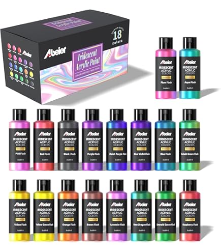 Createx Pearlized Starter Set – Perlmutt-Effekt Farben Set Für Kreative Projekte