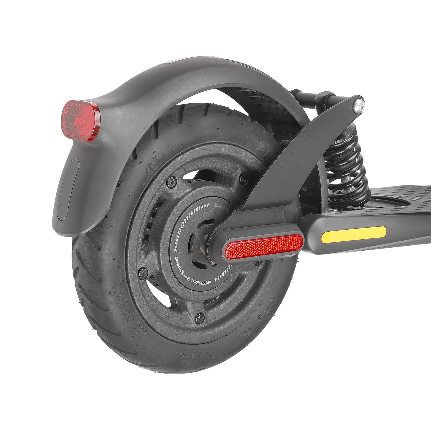 MIMIRACLE Rear Suspension Kit Electric Scooter Shock Absorber Accessories with Reflective Strips and Led Side Light for Segway Ninebot ES1 ES3