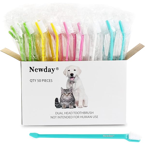 150 PCS Dog Toothbrush Bulk, Dual Headed Dental Brushes Pet