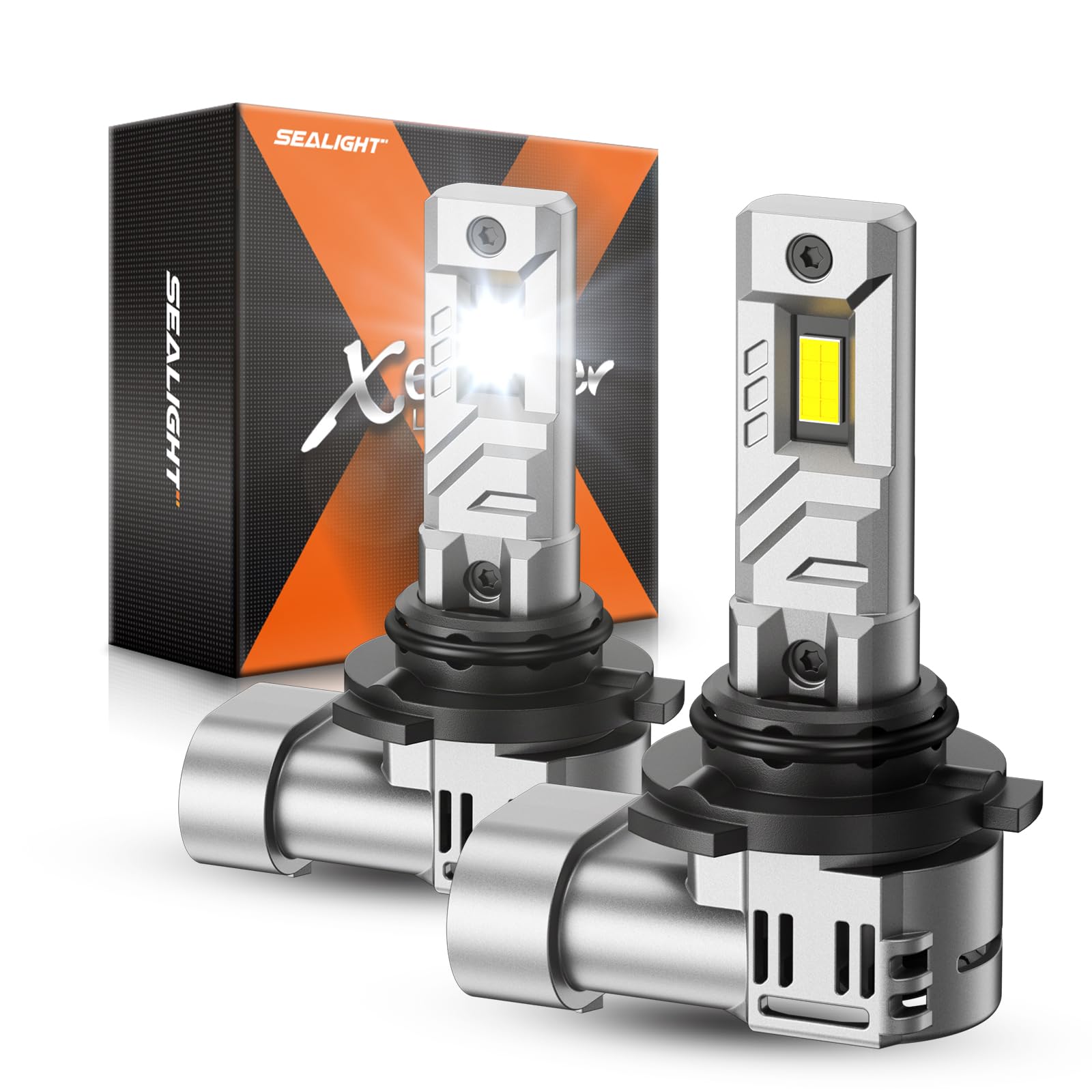 SEALIGHT 9006 Bulbs, 30000LM 8X Brightness 9006 Light Bulbs, 6500K Cool White Bulbs with 15000RPM Fan, Plug and Play, IP68 Waterproof, Pack of 2 Image SEALIGHT 9006 Bulbs, 30000LM 8X Brightness 9006 Light Bulbs, 6500K Cool White Bulbs with 15000RPM Fan, Plug and Play, IP68 Waterproof, Pack of 2 Image