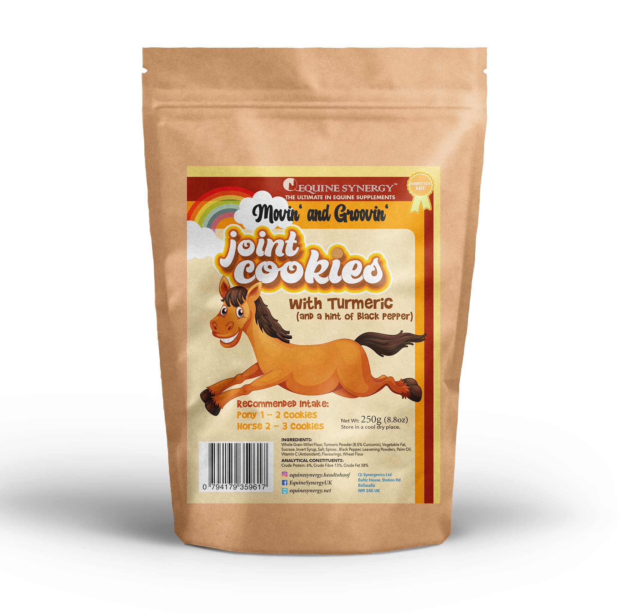 Equine Synergy 'Movin' and Groovin' JOINT COOKIES with TURMERIC for Maintaining Optimal Mobility