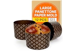 25 oz Easter Bread Paper Molds for Baking 700 gr Large Panettone Paper Mold 12 Pack Non Stick Kulich Paska