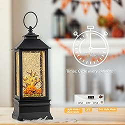 Halloween Snow Globe Lantern Water Glittering