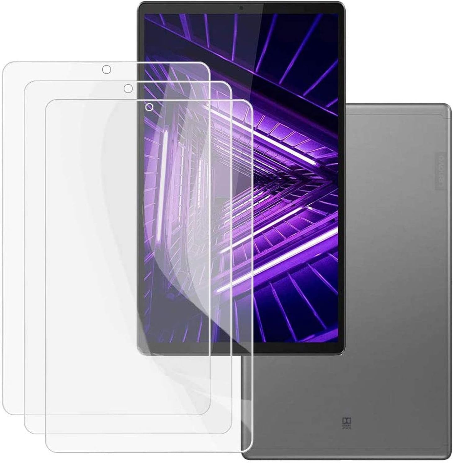 HHUAN [Pack of 3 Tempered Glass Screen Protectors for Lenovo Tab M10 FHD Plus TB-X606F / TB-X606X 10.3 Inches