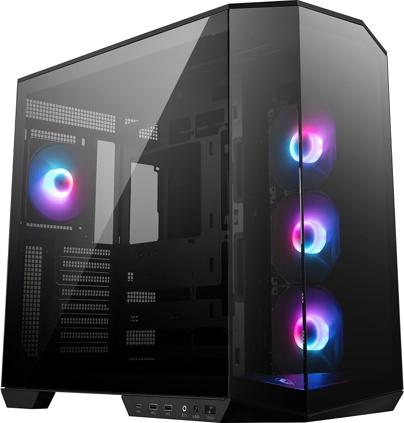 MSI MAG PANO 100R PZ ATX PC Case Vertical GPU Bracket USB Type-C