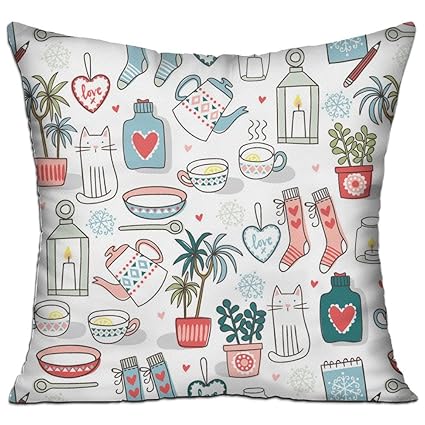 Amazon Com Hygge Home Classic Design Anti Fade 18 18 Inches