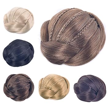 Amazon Com Deniya Chignon Braided Hair Bun Extension Clip In