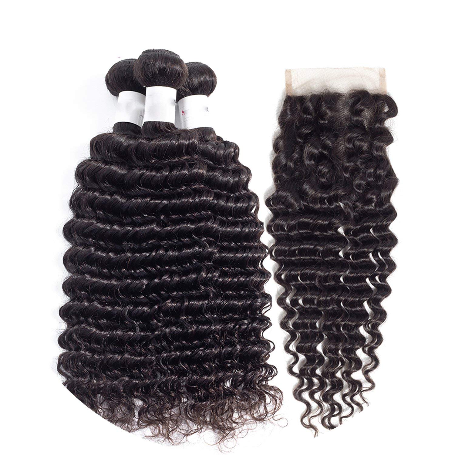 Amazon Com Romantico Deep Wave Bundles With Closure Top Human