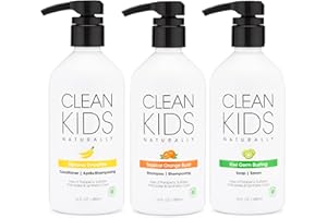 GABRIEL COSMETICS Clean Kids Naturally Bath Sets (Shampoo, Conditioner, & Hand Soap)