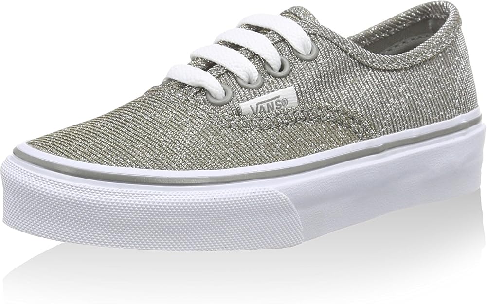 sparkly gray vans