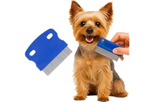 Pets&Goods Tear Stain Remover Comb Set for Dogs & Cats – Stainless Steel Eye Grooming Tool for Stains, Crust & Mucus – Gentle, Safe, Reusable – 2 Pack