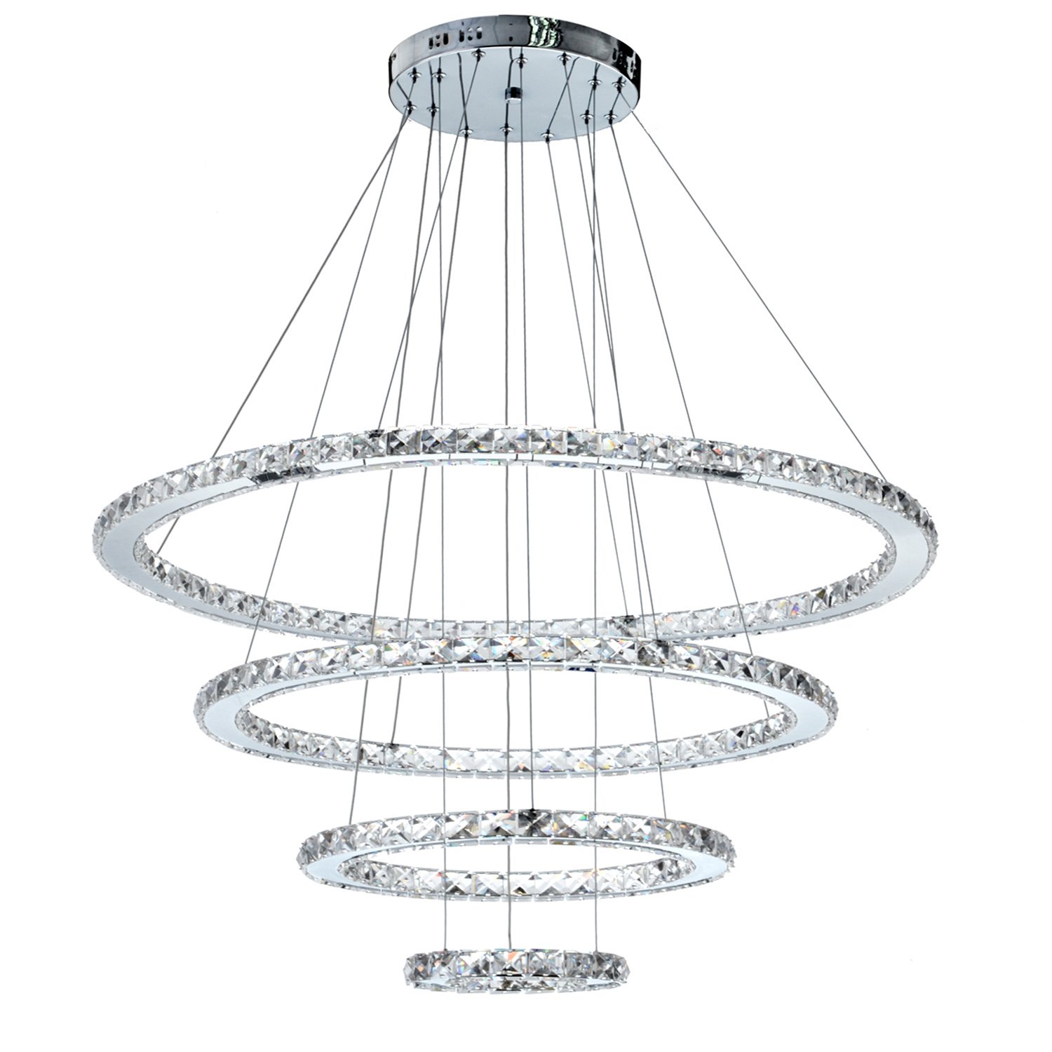 Meerosee Md8825 8642mncw Crystal Modern Led Ceiling Fixtures
