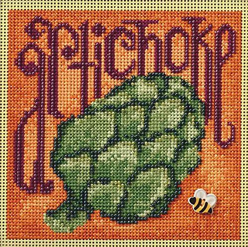 Artichoke Beaded Counted Cross Stitch Kit Mill Hill Buttons & Beads 2009 Spring Series MH149104