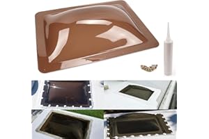 LUGVFHS 18" x 26" RV Skylight丨RV Skylight Replacement丨Camper Skylight RV Shower Bathroom Skylight丨fit Standard 14" x 22" Openings丨Smoke Gray