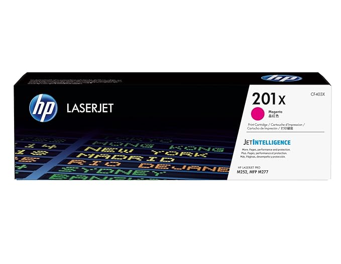 HP 201X (CF403X) Rot Original Toner mit hoher Reichweite für HP Color Laserjet Pro M252, M274n, M277