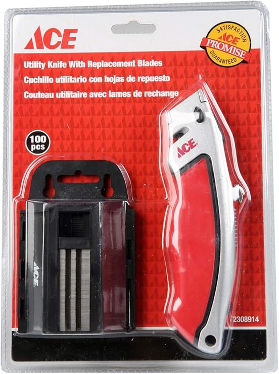 ACE Utility Knife And 100 Piece Replaceable Blades Buy Online at Best