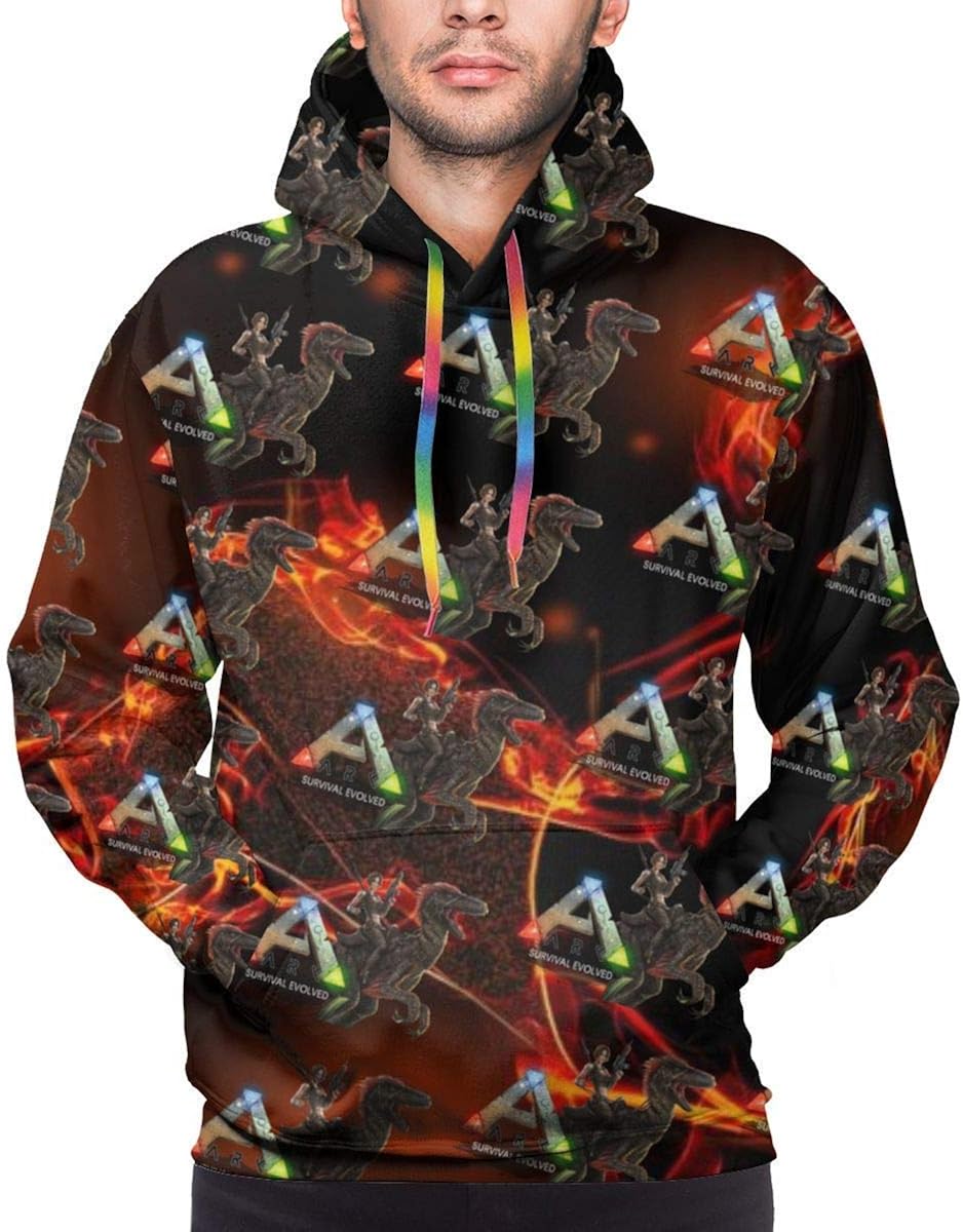 ArkSurvivalEvolved Game Logo Mens Hoodie Merch Clothes Long Sleeve