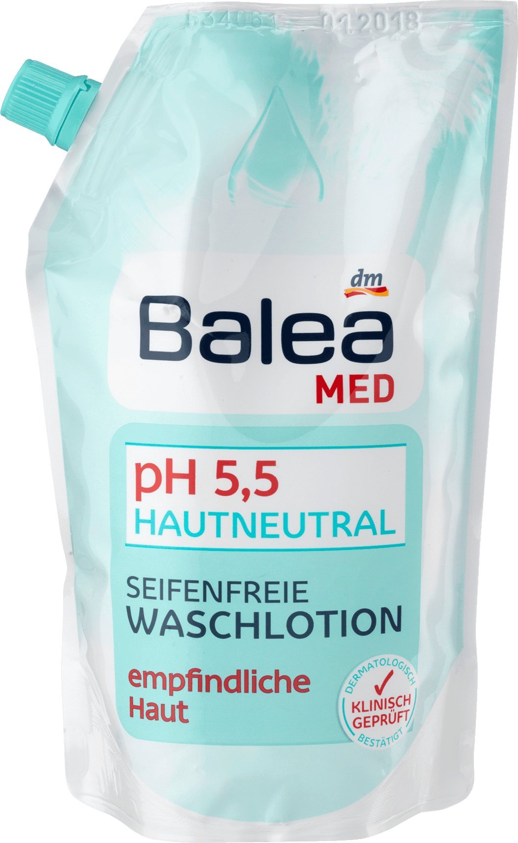 Balea Med pH Skin Neutral Soap Free Wash Lotion Sensitive Skin 500 ml
