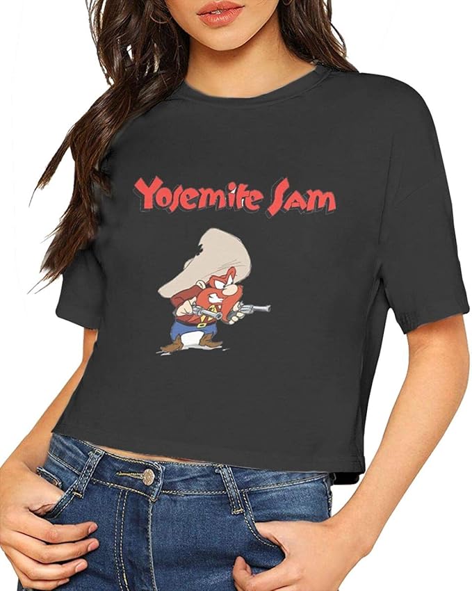 Women's Belly Button Yosemite-Sam T - ShirtBlack at Amazon Women’s