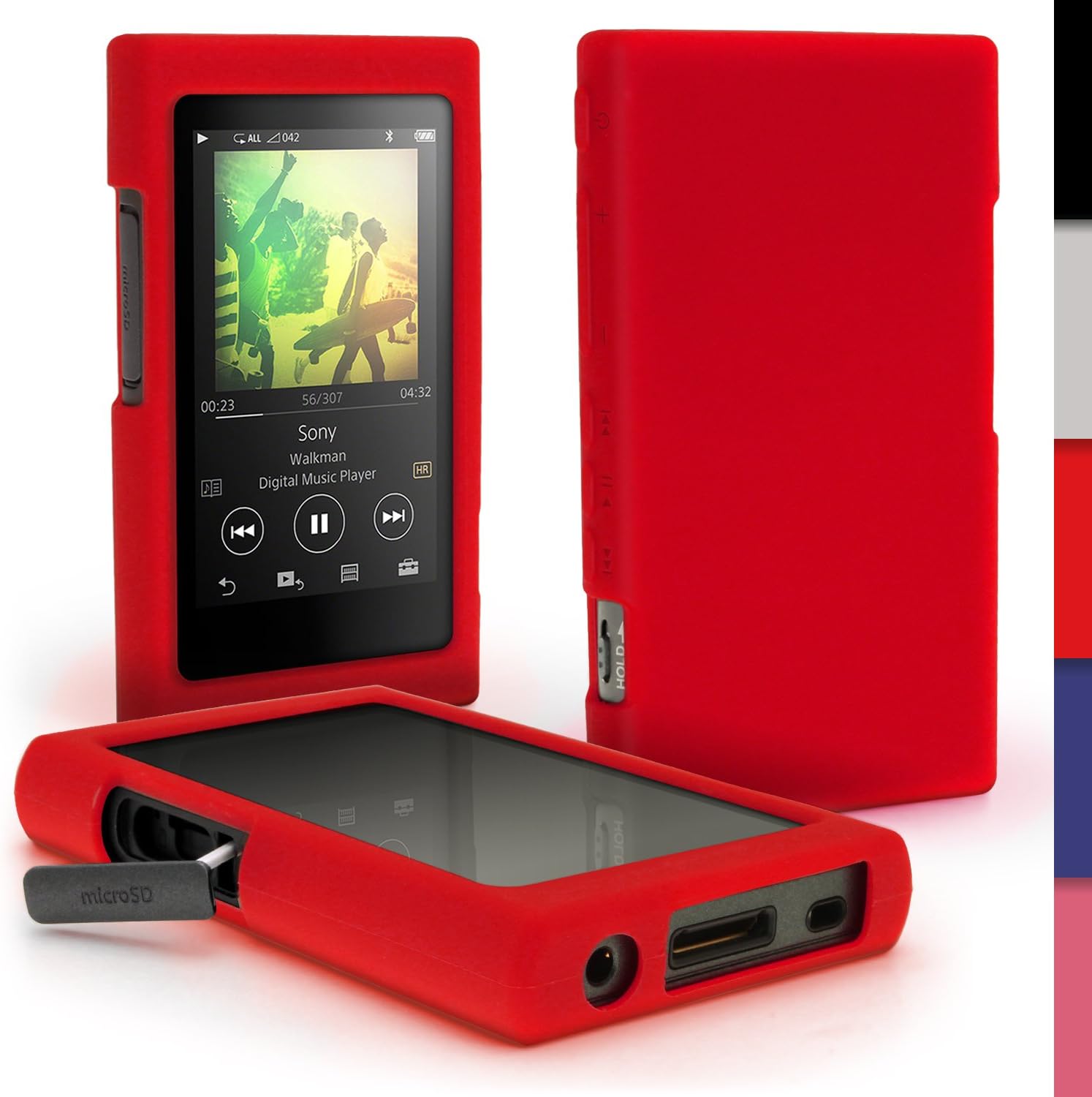 iGadgitz U6413 Silicone Skin Case Cover with Screen