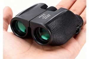 10x25 Compact Binoculars for Adults, Large Eyepiece Waterproof Binocular with Low Light Vision,High Powered Easy Focus Binocu