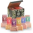 Bali Soap - Natural Soap Bar Gift Set, 6 pc Variety Pack, for Men & Women, Face and Body (Coconut, Papaya, Vanilla, Lemongras