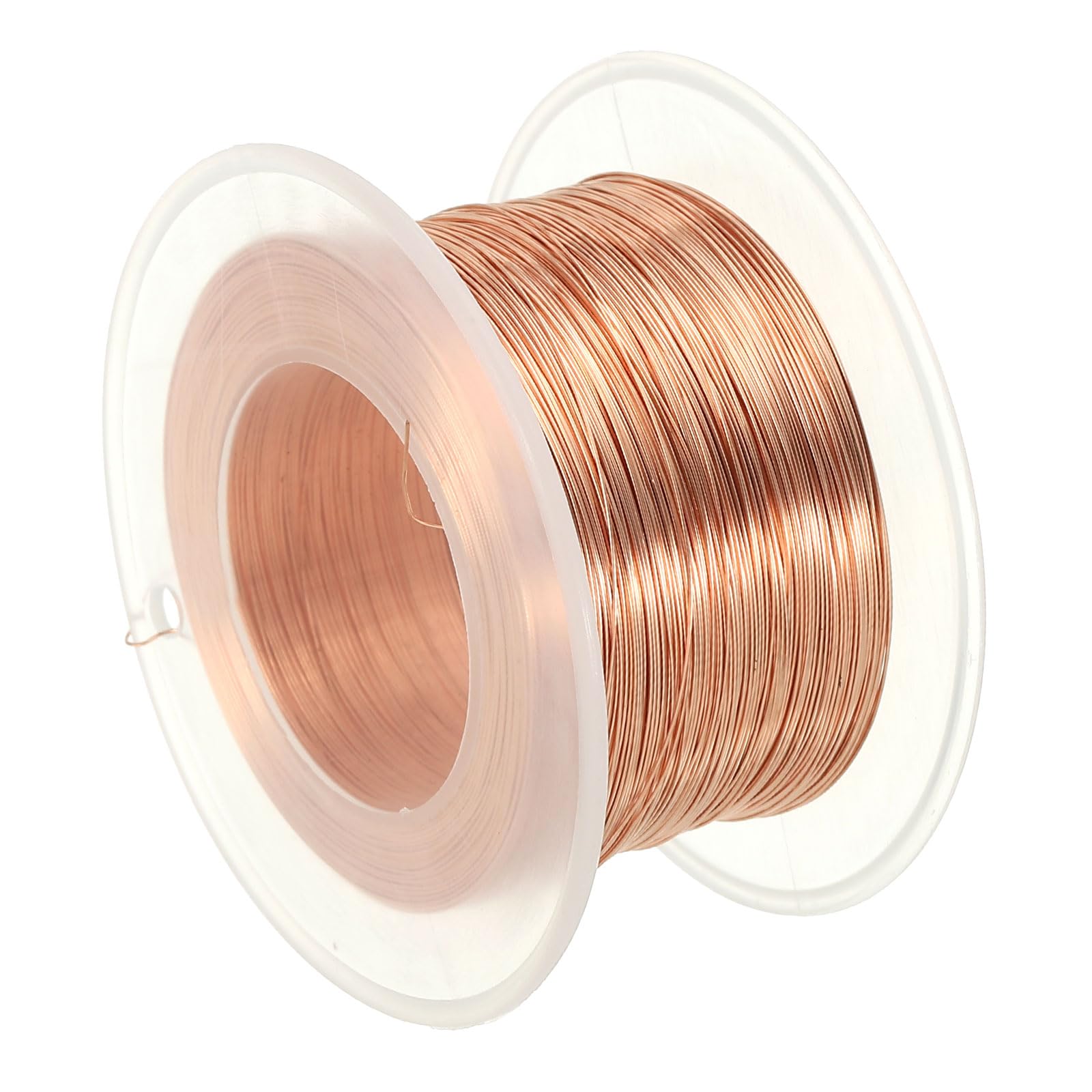 PATIKIL 787.39 Feet Solid Bare Copper Wire,28 Gauge 99.96% Pure Copper Wire 0.3mm Soft Beading Wire Metal Plant Stem Ties for Jewelry Craft (240m)