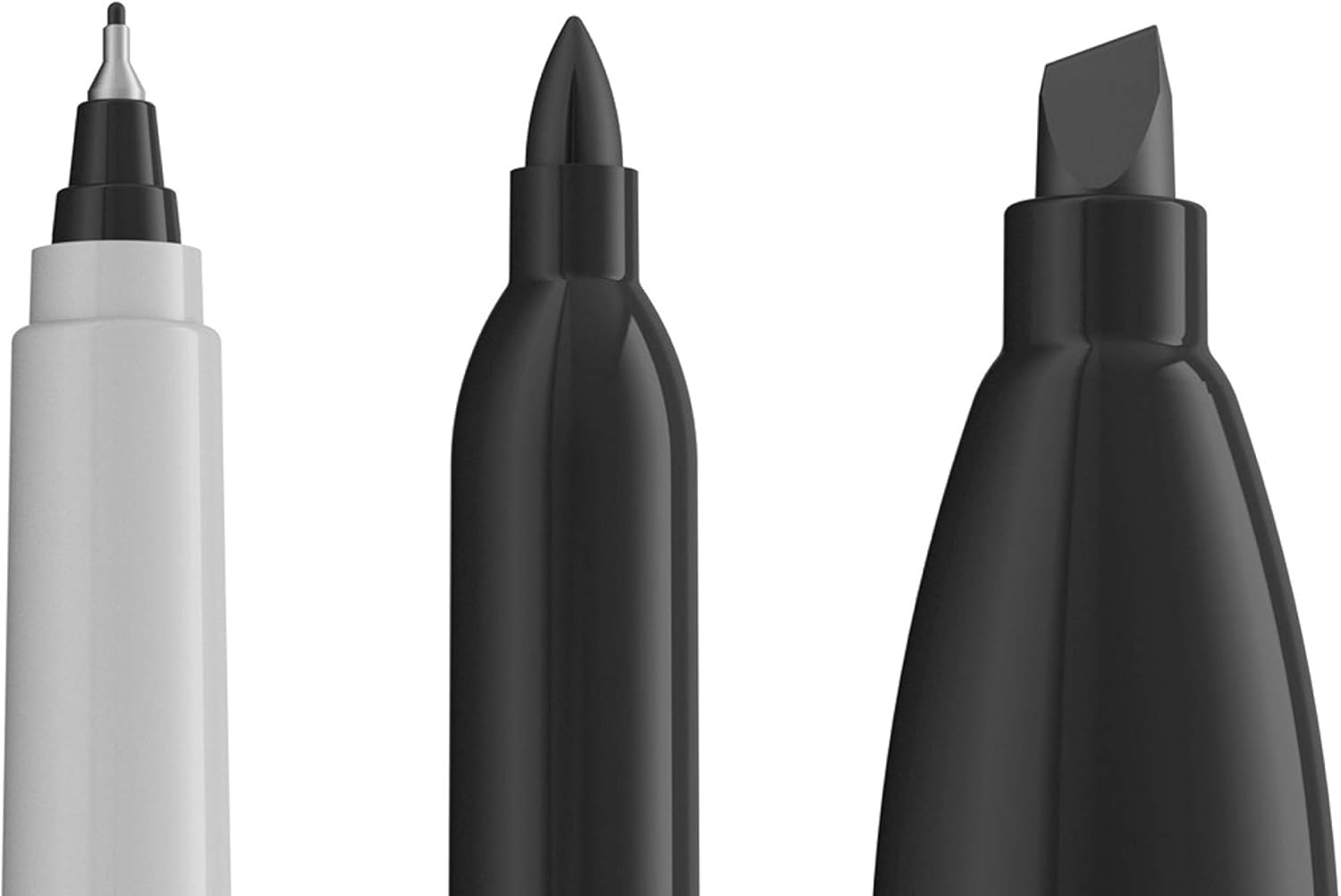 Sharpie Permanent Markers Variety Pack, Featuring Fine, Ultra Fine, and Chisel Point Markers, Black, 6 Count : Office Products