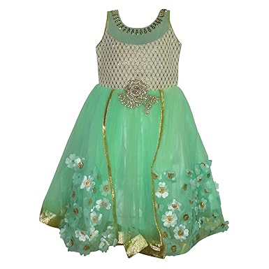 green colour ki frock