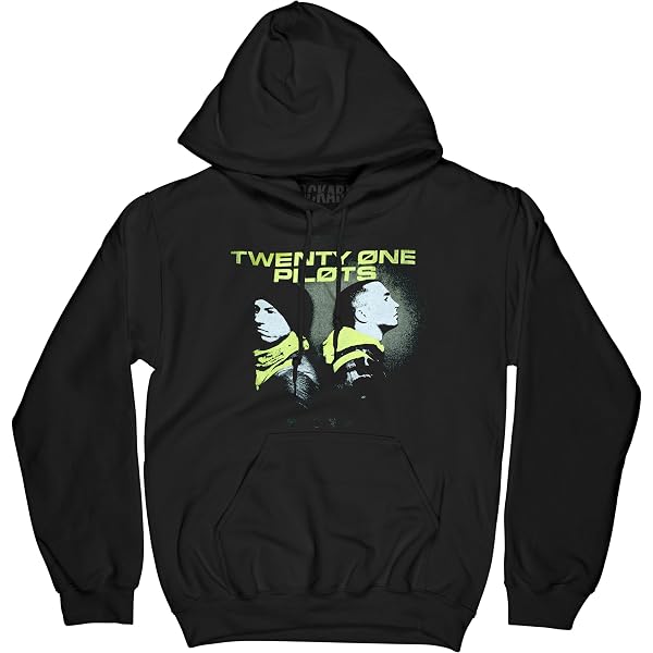 Sweat à Capuche Twenty One Pilots - Unisexe, Coton, Logo Imprimé, Pour Style Décontracté - 9
