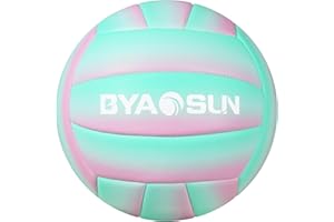 BYAOSUN Soft Official Volleyball for Indoor Outdoor Beach, Size 5 Training Volleyball for Beginner Teenager Adult…