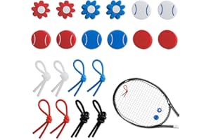 JNYUTEEN 20 Pcs Tennis Racket Vibration Dampener, Silicone Tennis Racquet String Damping, Racquet Shock Absorber for Tennis R