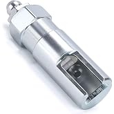 FUNCIKO Slotted 90 Degree Grease Gun Coupler Adapter, 1/8" NPT | Replacement for LockNLube. Push-on for tight spots. Fits Standard 1/8 Inch Npt Hoses, Leak-Free Seal, Durable alloy steel