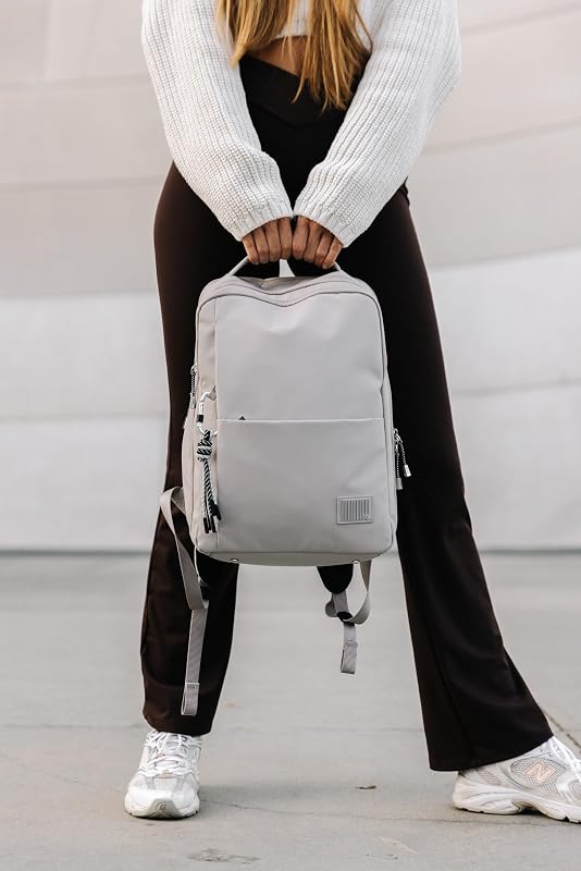 Wander Last - Damen Laptop-Rucksack 14.1" (37.5 cm) - Business & Schulrucksack mit Flaschenhalter, Ergonomisch, Wasserabweisend - 14L - Rosa (Ash Rose)