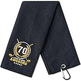 CybGene 70th Birthday Gifts Golf for Men Golfer, Funny Golf Towels for Golf Lovers, Husband, Perfect for Dad, Boss, Grandpa for Birthday