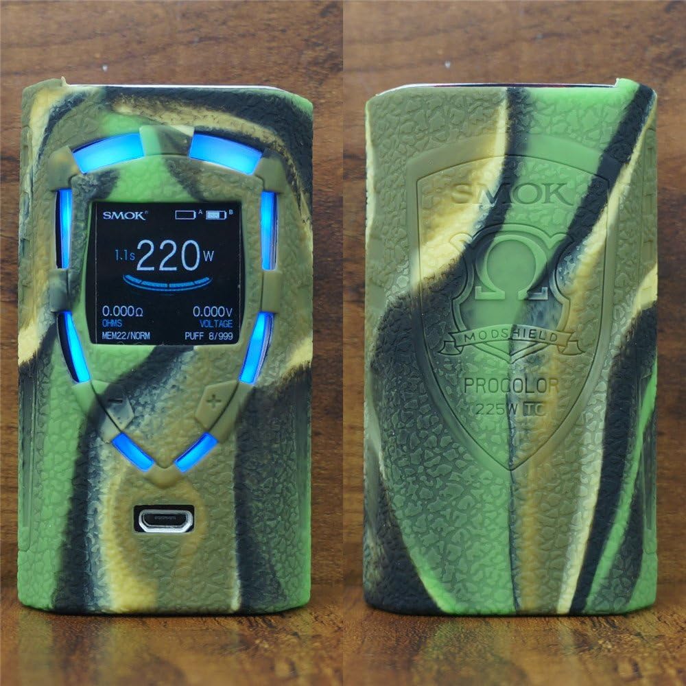 ModShield for Smok ProColor 225W TC Silicone Case ByJojo Cover Skin Wrap Shield (Camo)