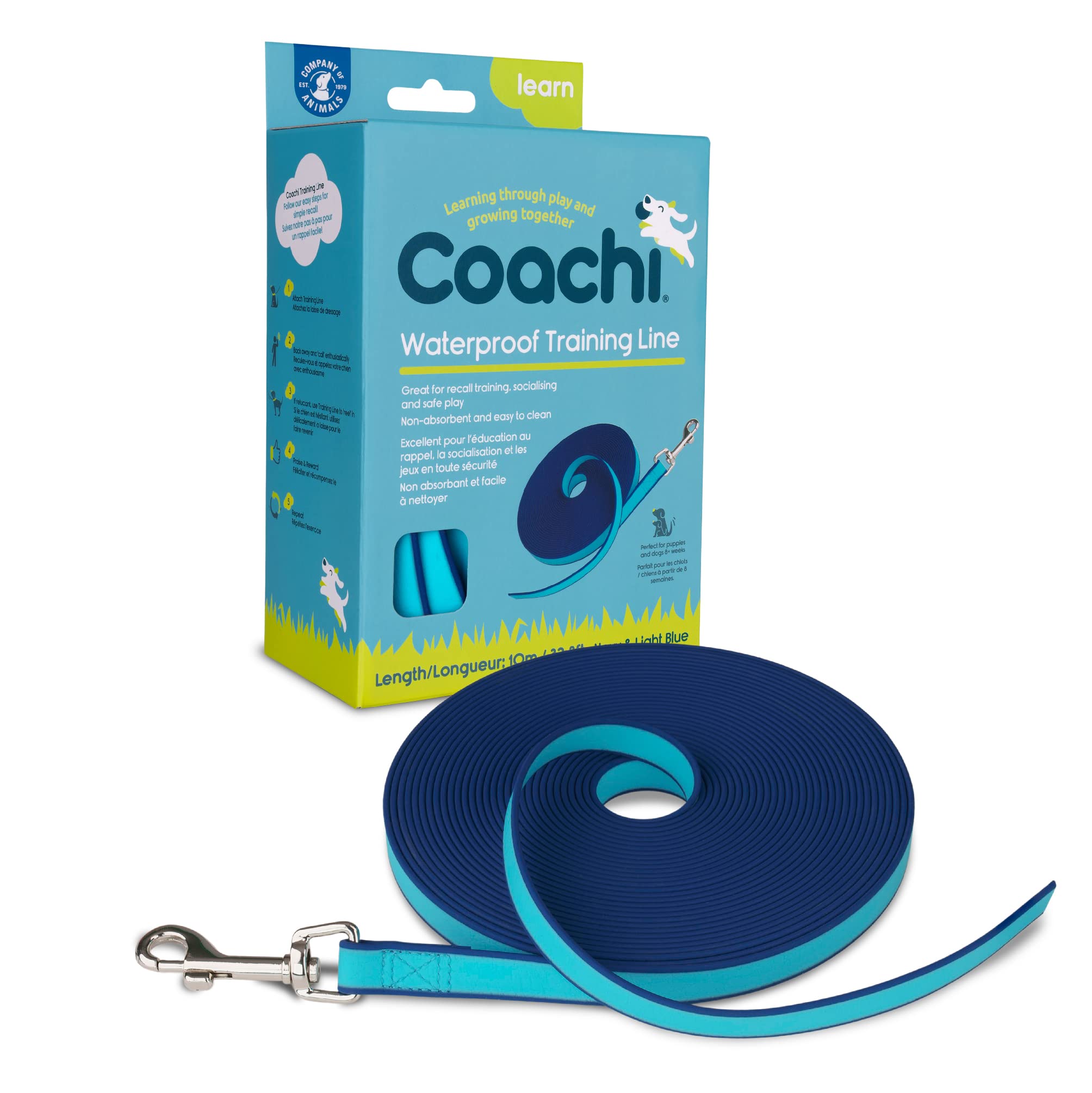 Coachi Waterproof Training Line 10m, Safe Recall Training Outdoors, Dog & Puppy Socialisation, Lightweight, Ideal for Stopping Chasing, Suitable for Medium & Large Dogs & Puppies — image 1
