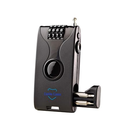 Cable Case Universal Kabelschloss/Zahlenschloss mit 120cm langem Kabel - optimal für Gepäck, Fahrrad, Kinderwagen