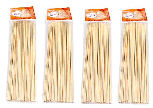 Ezee Wooden Kebab Skewers - 6 Inches (4x90 Pieces)