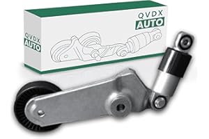 QVDX Premium Belt Tensioner Assembly with Pulley Compatible with Chevrolet Prizm 1998-2002, Pontiac Vibe 2003-2008, Toyota Corolla 1998-08, Matrix 03-08, Celica 2000-05, MR2 Spyder | 1.8L Engine